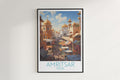 amritsar travel poster hanged on the wall india