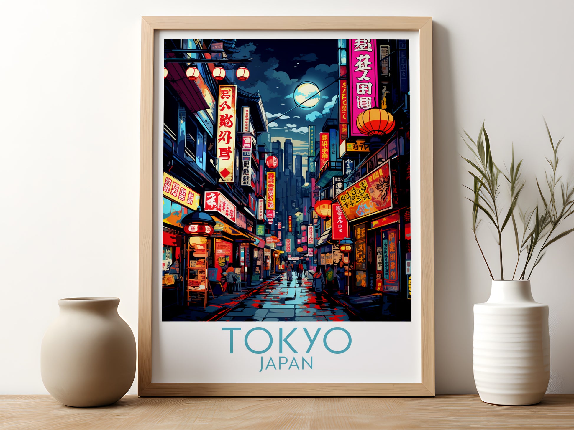 tokyo travel poster for kitchen japan