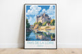 pays de la loire travel poster on the ground france