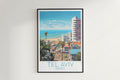 tel aviv travel poster hanged on the wall israel