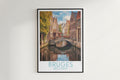 bruges travel poster hanged on the wall belgium