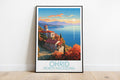 ohrid travel poster on the ground north macedonia