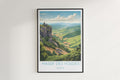 massif des vosges travel poster hanged on the wall france