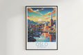 oslo travel poster hanged on the wall norway