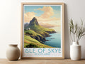 isle of skye travel poster for kitchen scotland