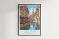 colmar travel poster hanged on the wall france