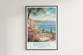 bandol travel poster hanged on the wall france