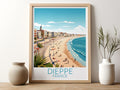 dieppe travel poster for kitchen france