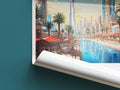 dubai travel poster roll up united arab emirates