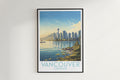 vancouver travel poster hanged on the wall canada