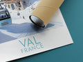 val thorens travel poster rolled france