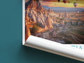 cappadocia travel poster roll up turkey