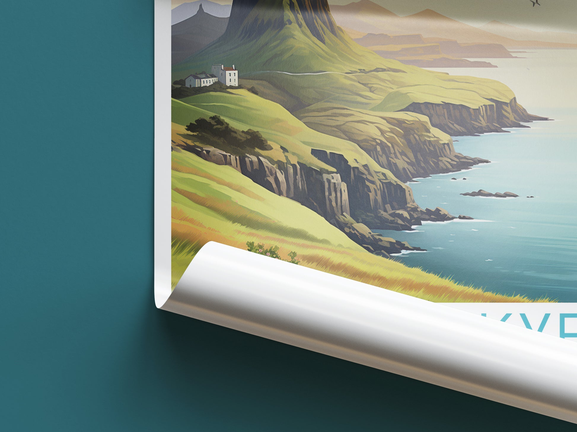 isle of skye travel poster roll up scotland