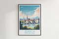 zurich travel poster hanged on the wall switzerland