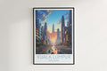 kuala lumpur travel poster hanged on the wall malaysia