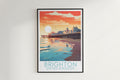 brighton travel poster hanged on the wall united kingdom