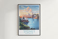 sydney travel poster hanged on the wall australia