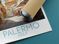 palermo travel poster rolled italy