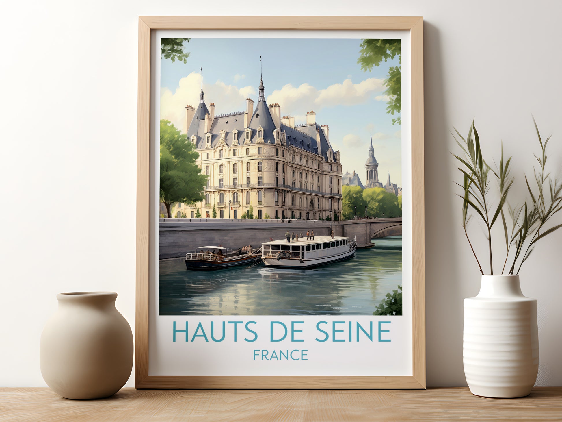 hauts de seine travel poster for kitchen france