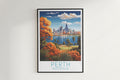 perth travel poster hanged on the wall australia