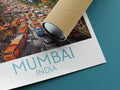 mumbai travel poster rolled india