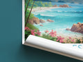 seychelles travel poster roll up la digue