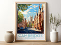 cambridge travel poster for kitchen england