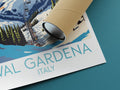 val gardena travel poster rolled italy