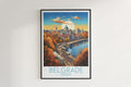 belgrade travel poster hanged on the wall serbia