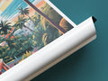 barbados travel poster tube caribbean