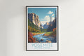 yosemite travel poster hanged on the wall united states