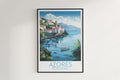 azores travel poster hanged on the wall portugal