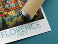 florence travel poster rolled italy