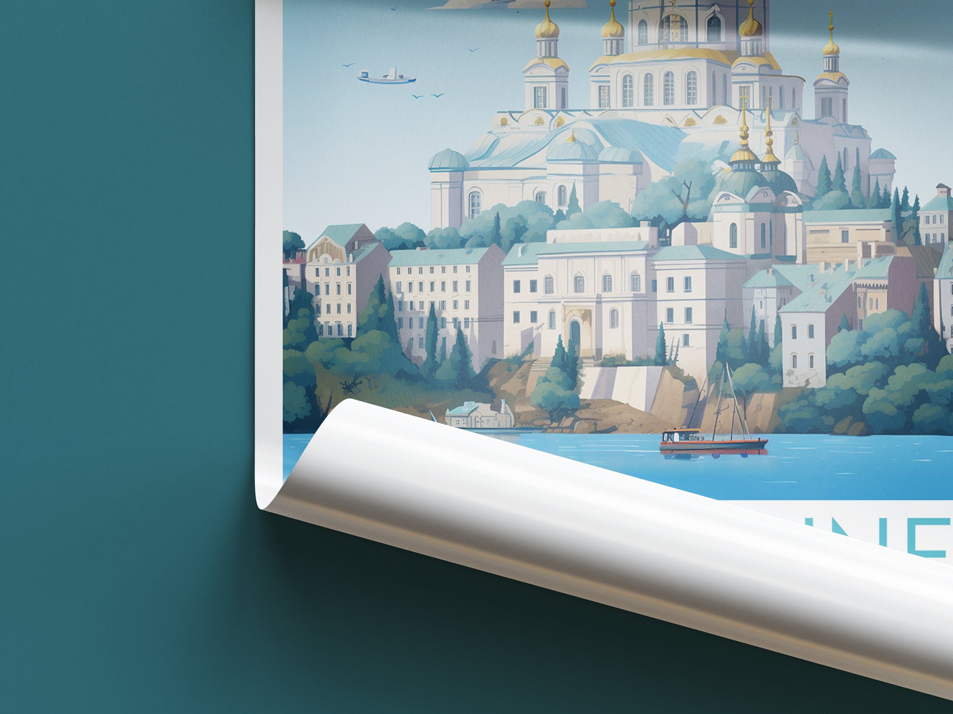 kyiv ukraine travel poster roll up ukraine