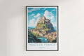 hauts de france travel poster hanged on the wall france