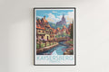 kaysersberg travel poster hanged on the wall france