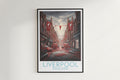 liverpool travel poster hanged on the wall england