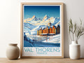 val thorens travel poster for kitchen france