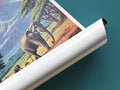 amboseli travel poster tube kenya