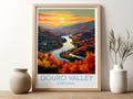 douro valley travel poster for kitchen portugal