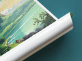 mauritius travel poster tube indian ocean