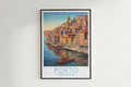 porto travel poster hanged on the wall portugal