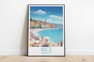 nice travel poster on the ground france