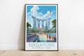 singapore travel poster on the ground southeast asia