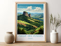 massif des vosges travel poster for kitchen france