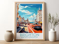 brighton travel poster for kitchen united kingdom