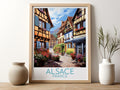 alsace travel poster for kitchen france