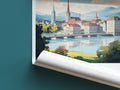 zurich travel poster roll up switzerland