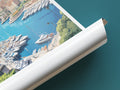 monaco travel poster tube french riviera