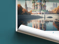 moscow travel poster roll up russia